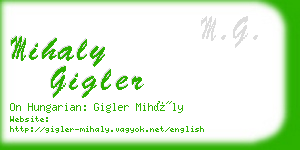 mihaly gigler business card